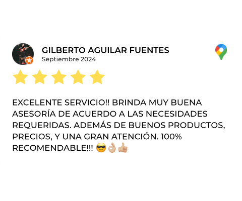 Reseña 4 - Pumps NR en Google Maps