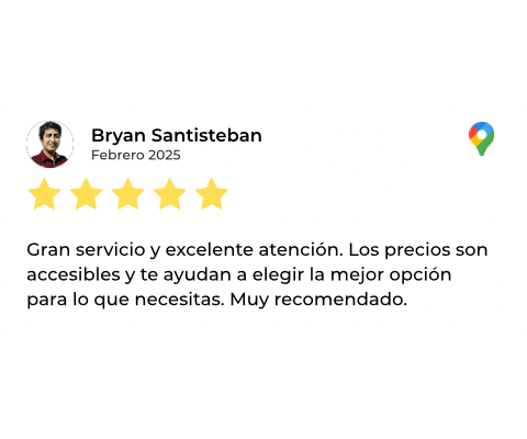 Reseña 1 - Pumps NR en Google Maps