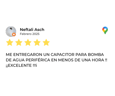 Reseña 7 - Pumps NR en Google Maps