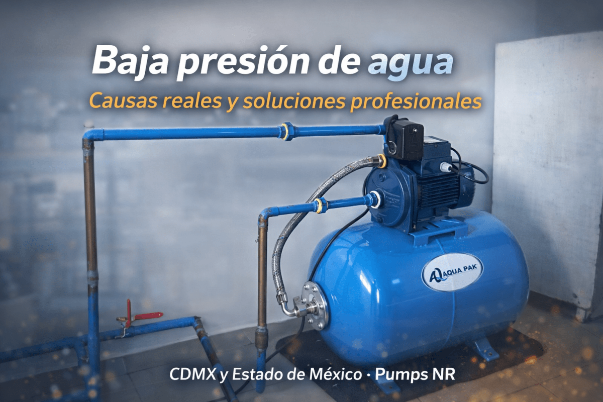 Baja presión de agua en casa o edificio: causas reales y soluciones profesionales en CDMX y Estado de&nbsp;México