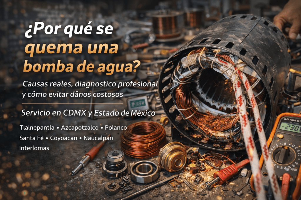 ¿Por qué se quema una bomba de&nbsp;agua?