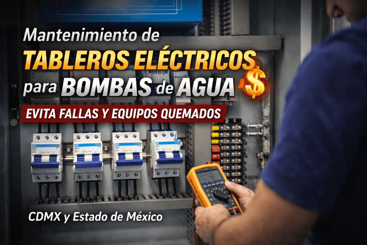Mantenimiento de tableros eléctricos para bombas de agua: evita fallas y equipos quemados en CDMX y Estado de&nbsp;México