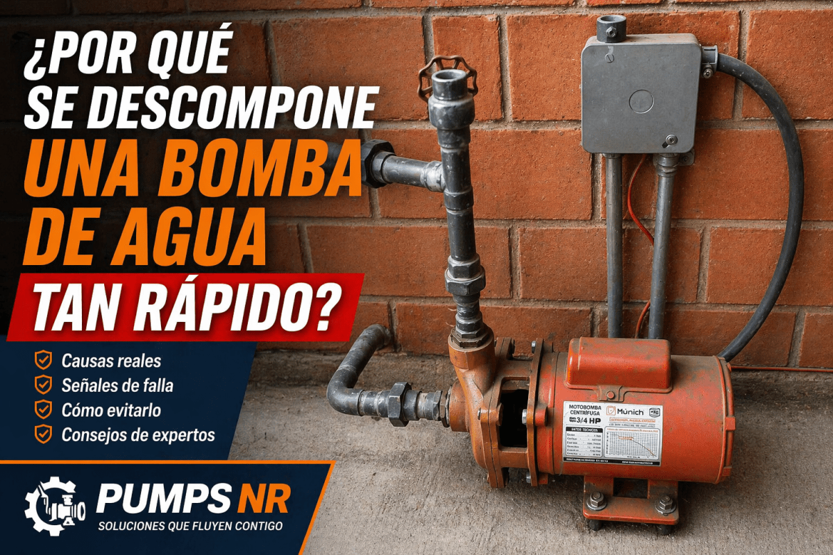¿Por qué se descompone una bomba de agua tan rápido? Causas reales y cómo evitarlo en CDMX y Estado de&nbsp;México